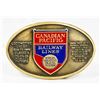 Image 1 : CANADIAN PACIFIC RAILWAY LINES BELT BUCKLE
