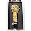 Image 1 : NEW FORSINING SKELITAL GOLDTONE MENS WATCH