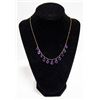 Image 1 : 10KT YELLOW GOLD AMETHYST NECKLACE