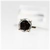Image 1 : 14KT WHITE GOLD BLACK DIAMOND RING