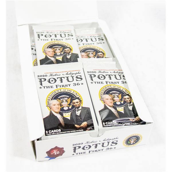 2020 POTUS 14 BOOSTER PACKS NEW SEALED AUTOS, DNA