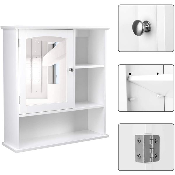 NEW VASAGLE BATHROOM VANITY WALL CABINET
