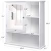 Image 3 : NEW VASAGLE BATHROOM VANITY WALL CABINET