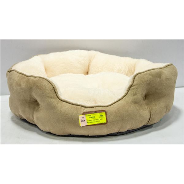 BEDSURE COMFY PET COZY BED WITH REMOVABLE CUSHION