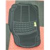 Image 1 : SET OF 4 BLACK RUBBER UNIVERSAL FLOOR MATS