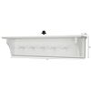 Image 2 : NEW -WHITE FLOATING 5 PEG WOOD COAT RACK AND SHELF