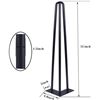 Image 2 : 32" SET OF 4 HAIRPIN TABLE LEGS WITH ALL HARDWARE