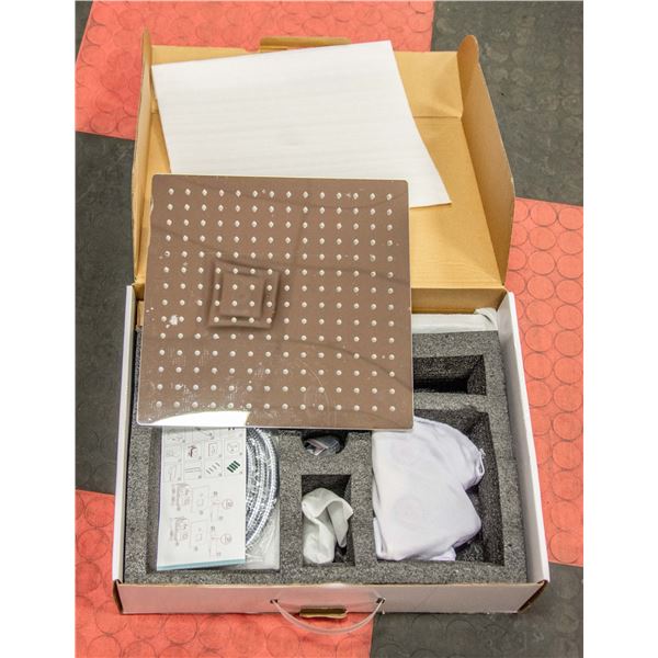 NEW RAINFALL SHOWER SYSTEM, CHROME FINISH