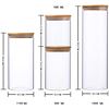 Image 2 : NEW LEAF HOUSE SET OF 4 GLASS STORAGE CONTAINERS