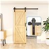 Image 1 : ZEEKO BARN DOOR HANGING KIT WITH INSTRUCTIONS