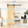Image 2 : ZEEKO BARN DOOR HANGING KIT WITH INSTRUCTIONS
