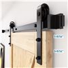 Image 3 : ZEEKO BARN DOOR HANGING KIT WITH INSTRUCTIONS
