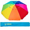 Image 2 : NEW RAINBOW BEACH UMBRELLA WITH TILT POLE 6.5'