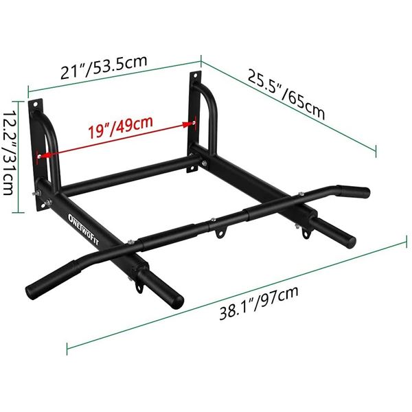 NEW WALL MOUNTED HEAVY DUTY PULL UP BAR