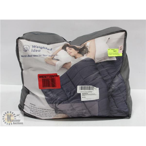 QUEEN SIZE 20LB WEIGHTED BLANKET, COOLING AND SOFT