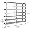 Image 3 : YAYI 6 TIER SHOE RACK STORAGE WITH BROWN COVER