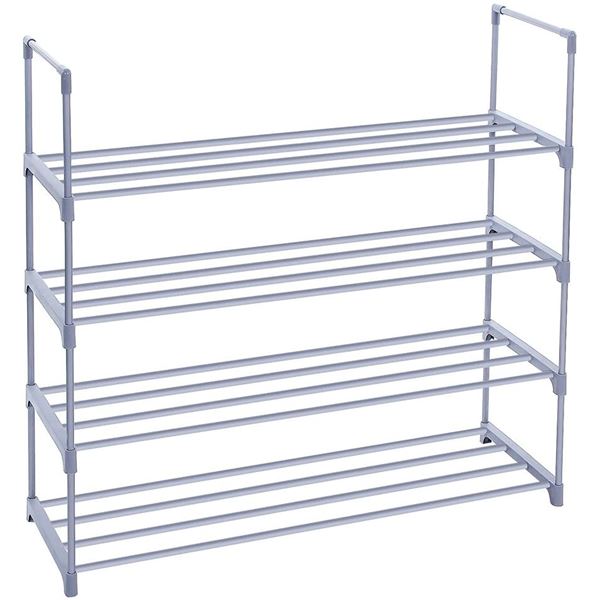 NEW SONGMICS 4 TIER TOWER SHOE RACK, GREY