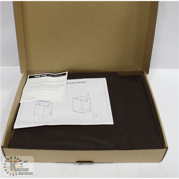 UNICOOK SIMPLE HOUSEWARE BROWN FABRIC LAUNDRY BIN
