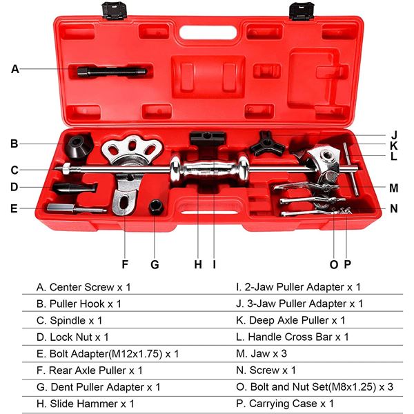 ORION MOTOR TECH SLIDE HAMMER AND PULLER SET