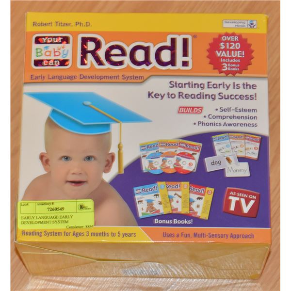 YOUR BABY CAN READ - EARLY LANGUAGE EARLY