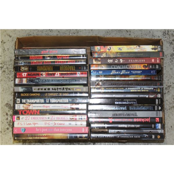 LOT OF 30 DVD MOVIES