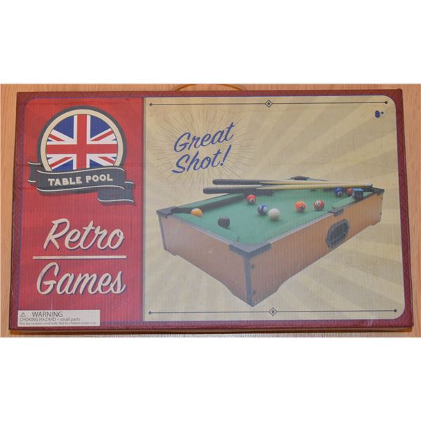 RETRO GAMES TABLE POOL
