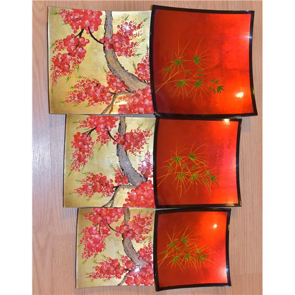 LOT OF 6 DECORATIVE PLATES