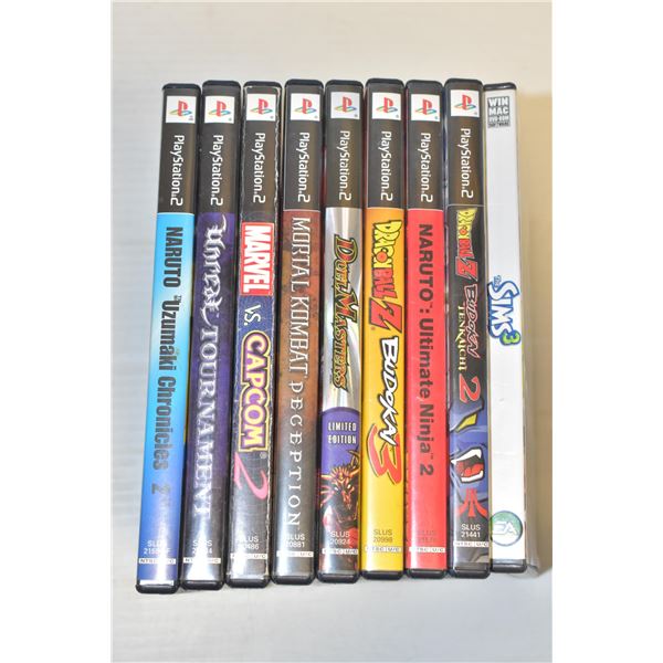 LOT OF PLAYSTATION 2 GAMES FIGHTING