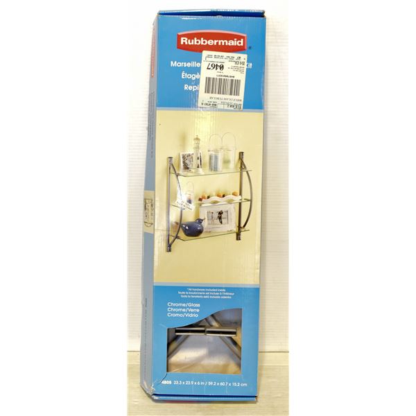 NEW RUBBERMAID GLASS SHELF KIT