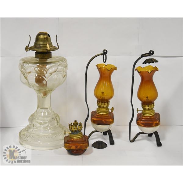 LOT OF VINTAGE GAS LAMPS