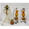 Image 1 : LOT OF VINTAGE GAS LAMPS