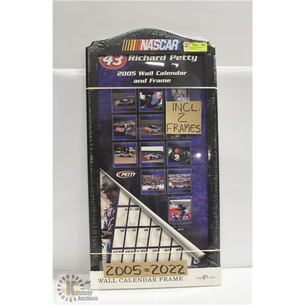 2 NEW NASCAR WOODEN WALL CALENDAR FRAMES