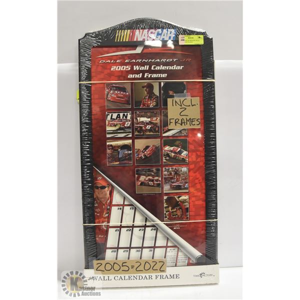 2 NEW NASCAR WOODEN WALL CALENDAR FRAMES