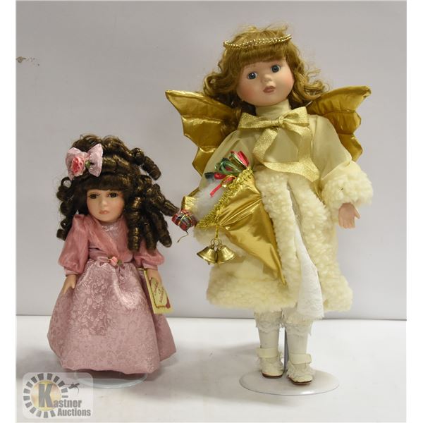 2 PORCELAIN DOLLS