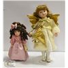 Image 1 : 2 PORCELAIN DOLLS