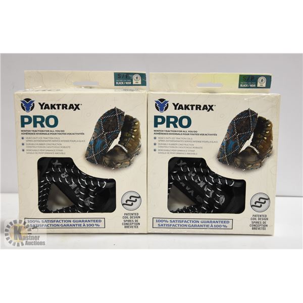 2 X YAKTRAK PRO CLEATS - NEW SIZE SMALL