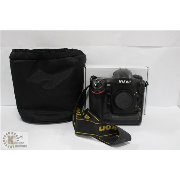 NIKON D4 CAMERA BODY W/ NEW WASABI POWER BATTERY