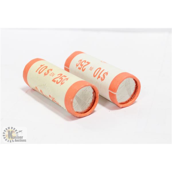 RCM 2005 ALBERTA QUARTERS- 2 ROLLS UNCIRCULATED