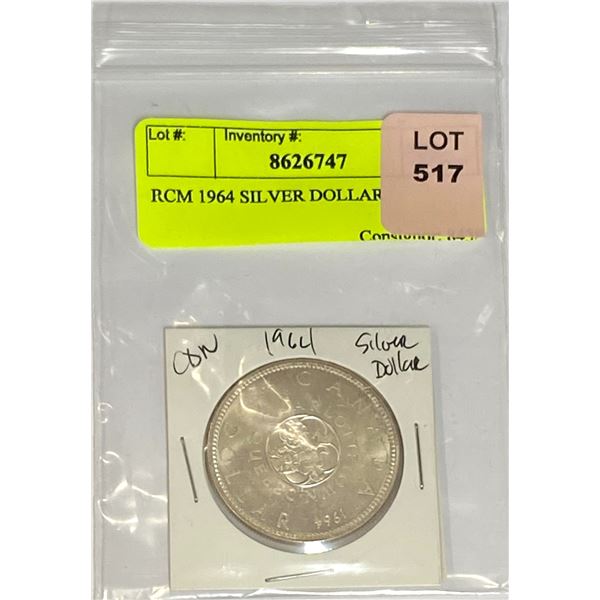 RCM 1964 CHARLOTTETOWN SILVER DOLLAR