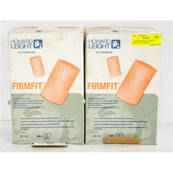 2 BOXES HOWARD LEIGHT BY HONEYWELL FIRMFIT