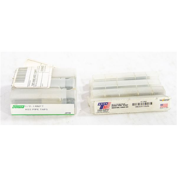 LOT OF ASSORTED PIPE TAPS