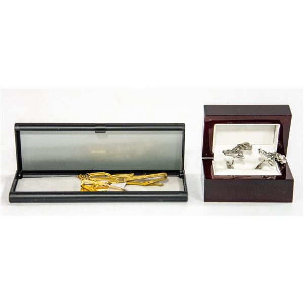 VINTAGE CUFFLINKS SIGNED HICKOK TRUCKS & MERCURY