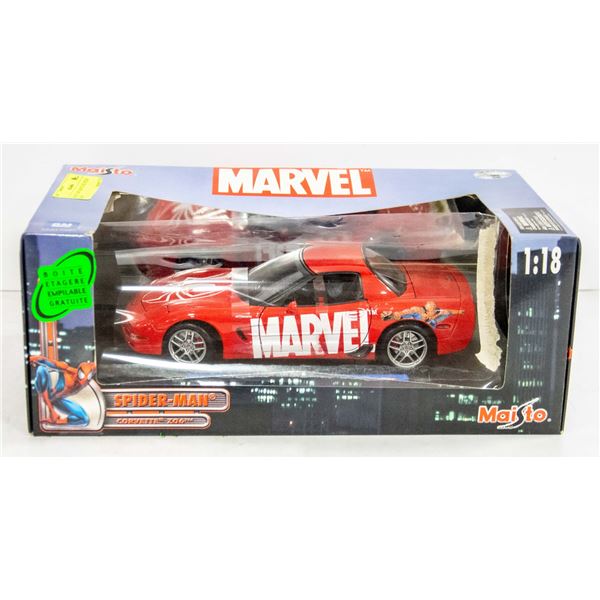 MAISTO 2003 MARVEL RED SPIDER MAN GM CORVETTE Z06
