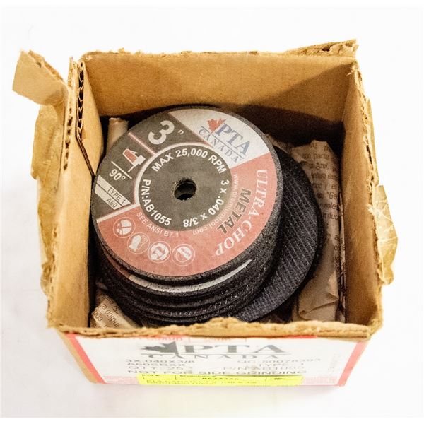 PTA CANADA 3 X .040 X 3/8 GRINDING DISCS