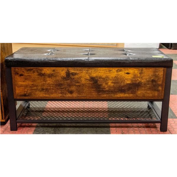 NEWLY ASSEMBLED STORAGE CHEST WITH BOTTOM RACK