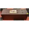 Image 1 : SONGMICS LEATHER STYLE OTTOMAN STORAGE CHEST