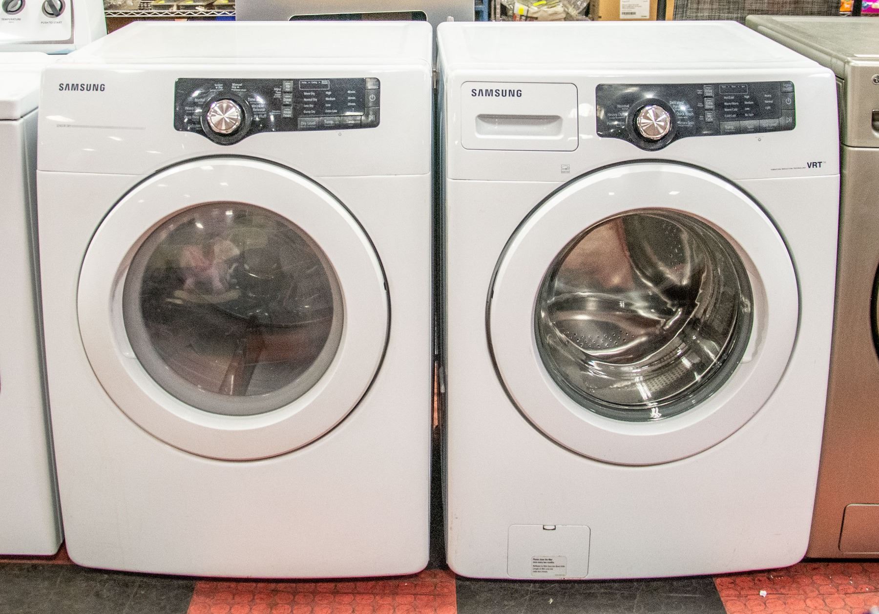 SAMSUNG VRT FRONT LOAD WASHER AND DRYER SET