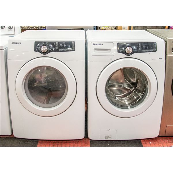 SAMSUNG VRT FRONT LOAD WASHER AND DRYER SET