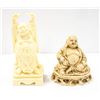 Image 1 : PAIR OF LUCKY HAPPY BUDDHA STATUES JAPAN MADE