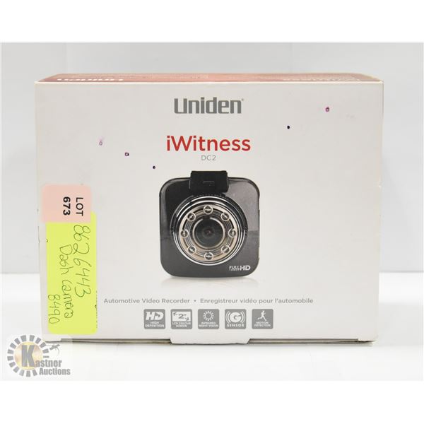 UNIDEN IWITNESS DASH CAMERA